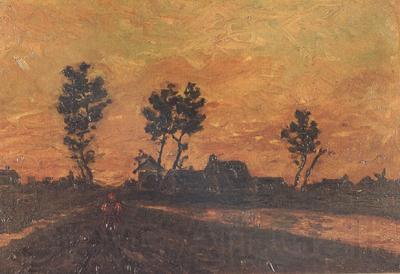 Vincent Van Gogh Landscape at Sunset (nn04)